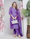 Lavender Colour Rayon With Embroidery Work Kurti With Pant Dupatta Aaradhna 1167 Wholesale Market In Surat